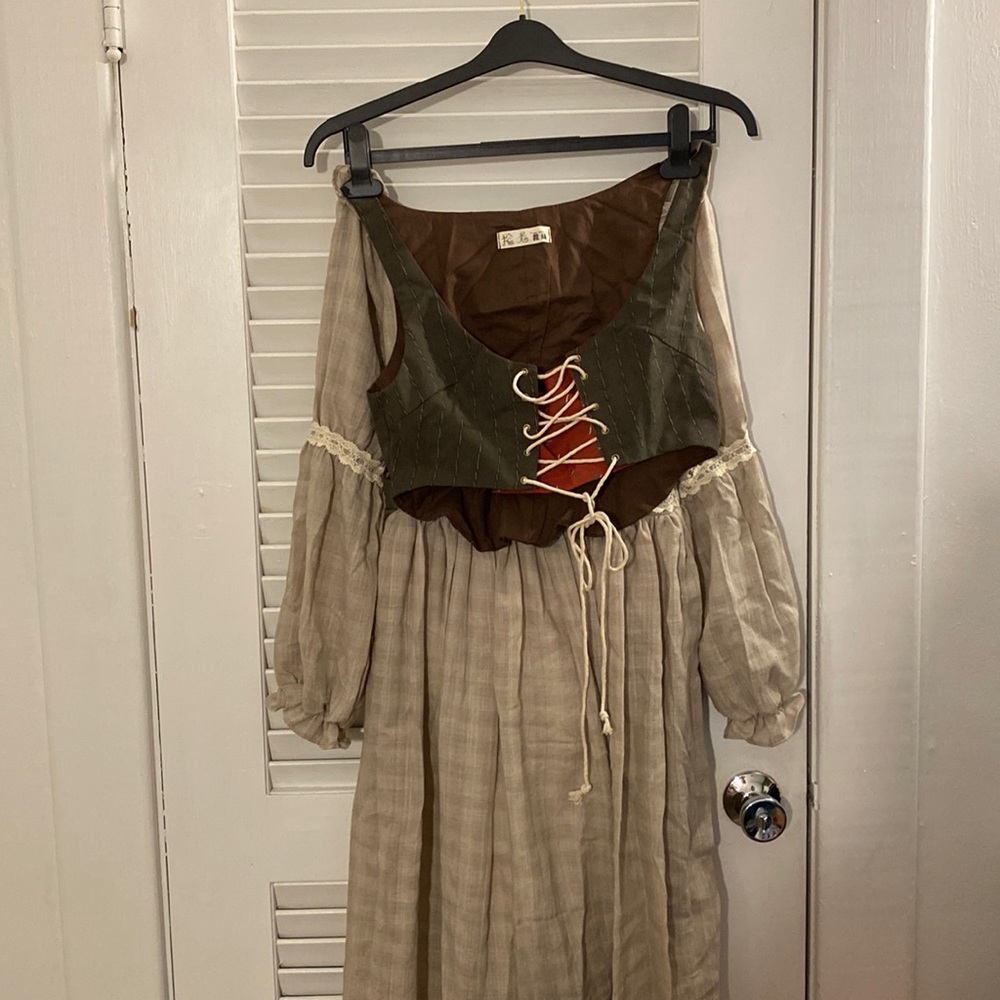 Handmade Cottagecore style dress and vest